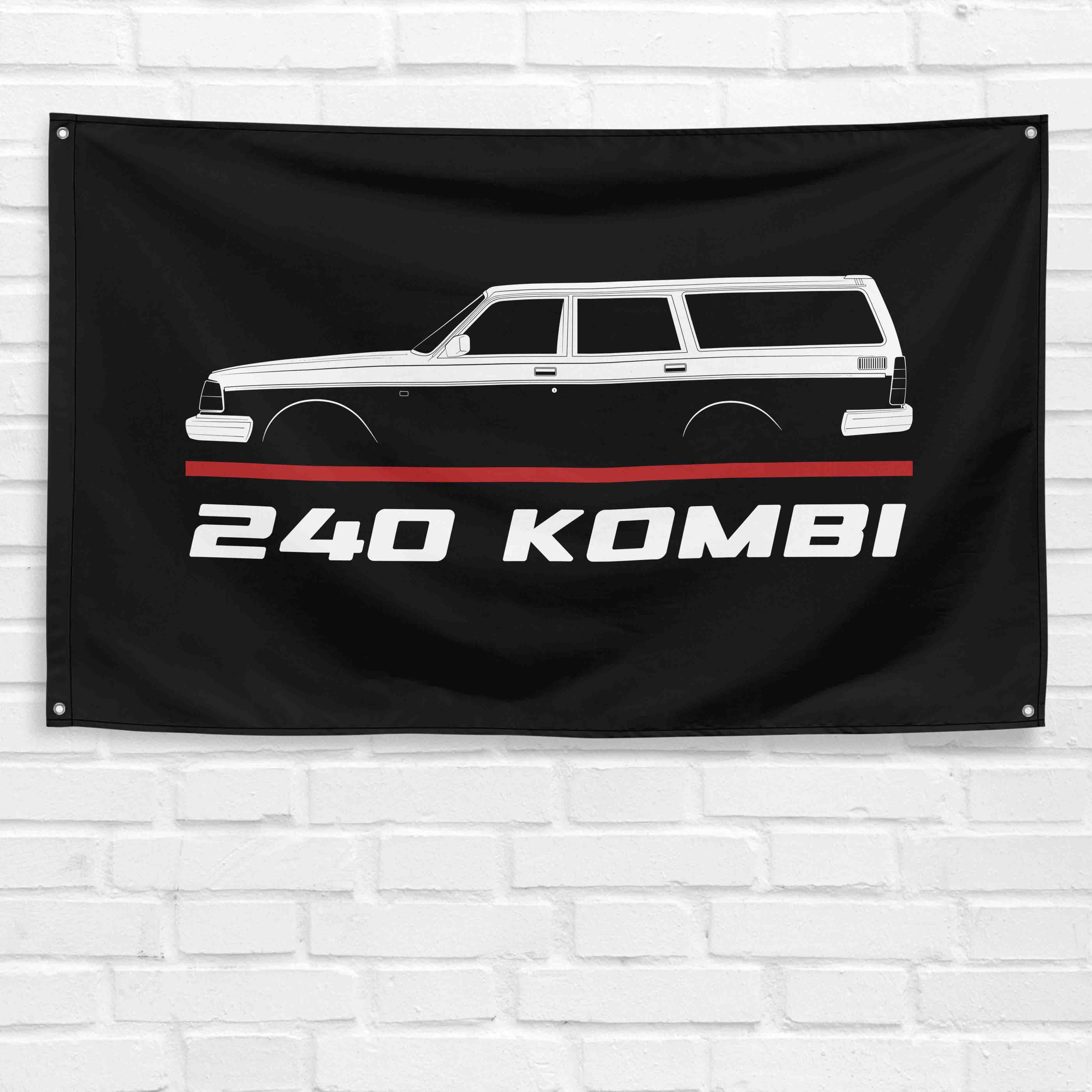 240 Kombi 1974-1993 3x5 ft Flag Garage Wall Decor Birthday Gift Banner