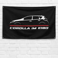 Corolla iM E180 2016-2018 3x5 ft Flag Garage Wall Decor Birthday Gift Banner
