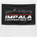 Impala Convertible SS 1966 3x5 ft Flag Garage Wall Decor Birthday Gift Banner