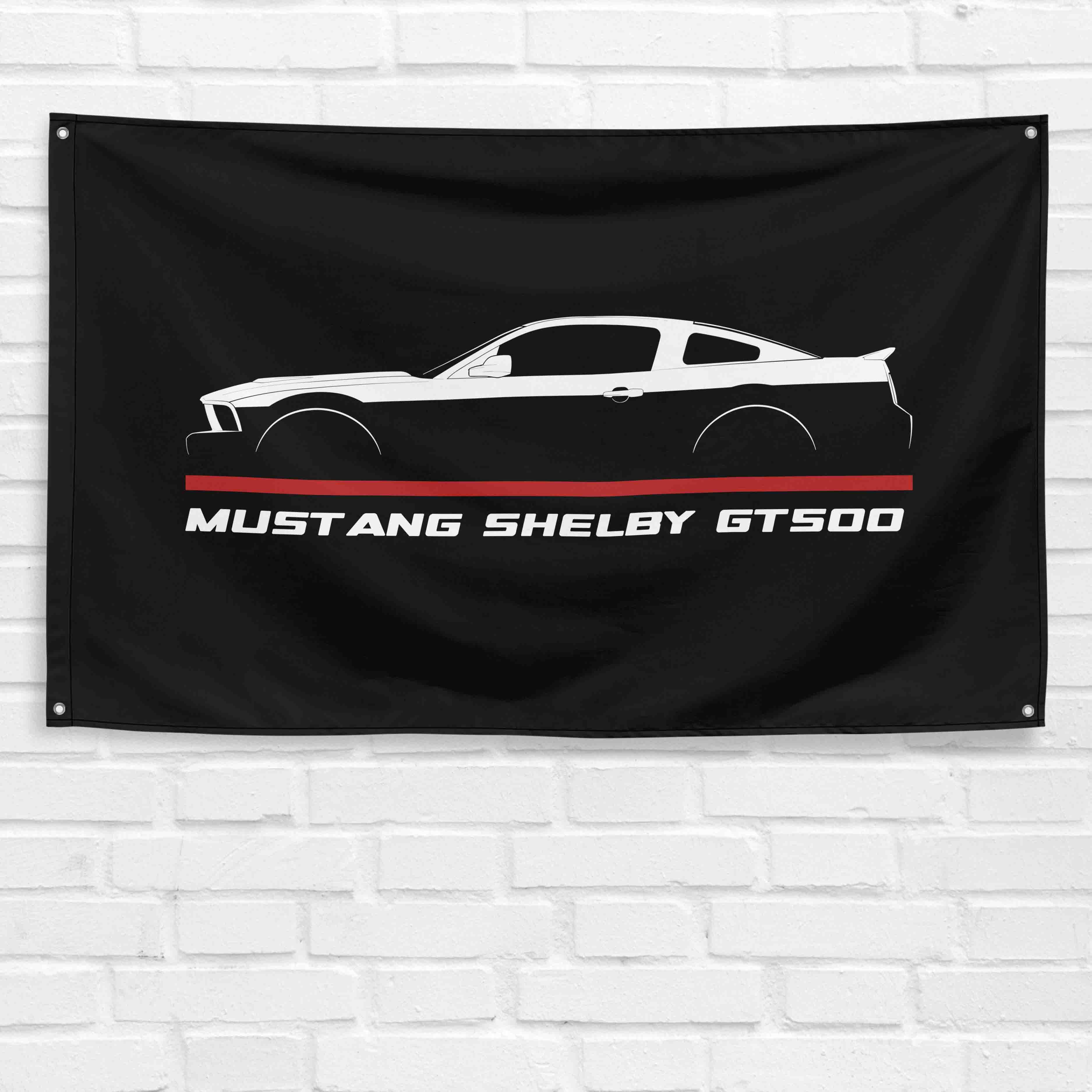 Mustang Shelby GT500 2007-2009 3x5 ft Flag Garage Wall Decor Banner