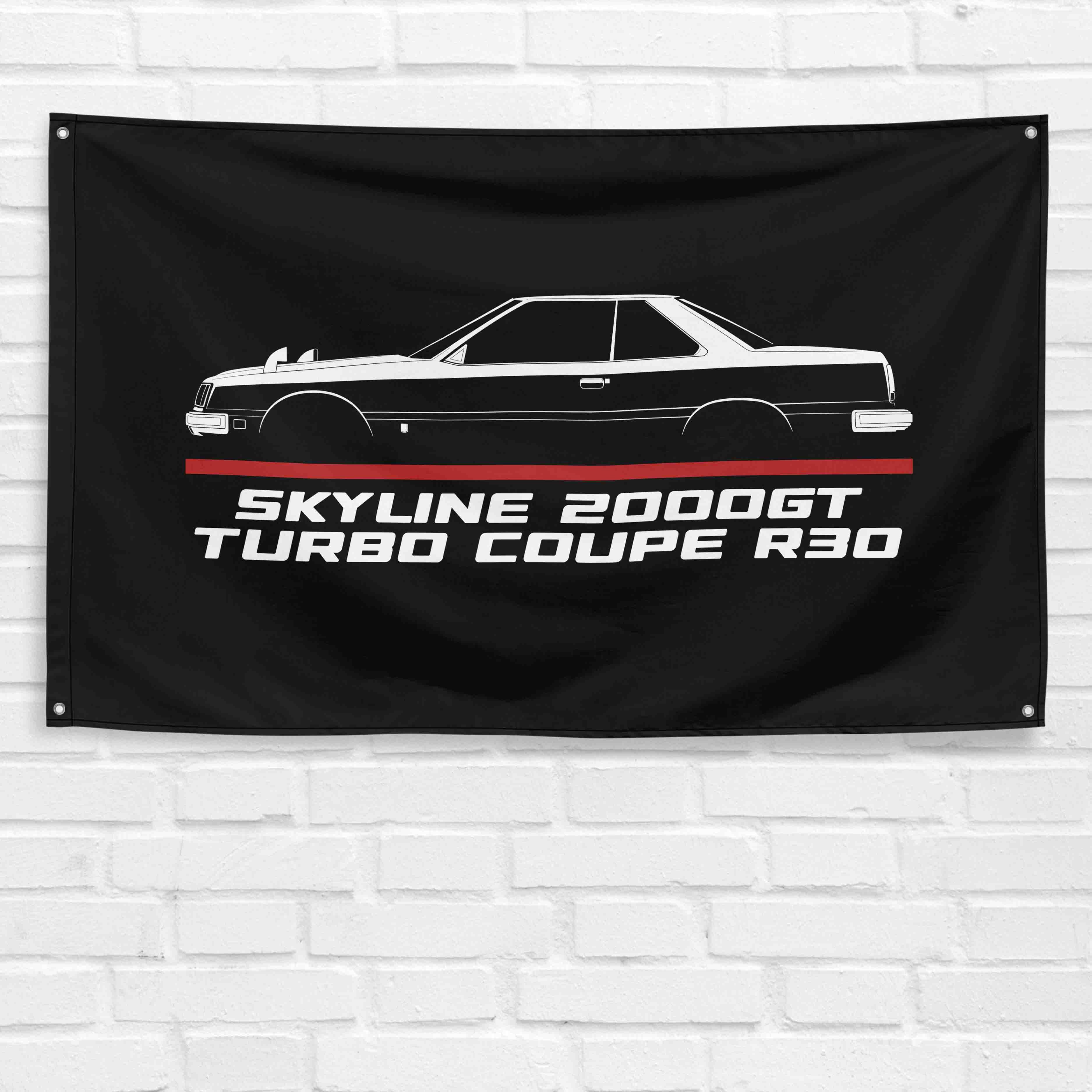 Skyline 2000GT Turbo Coupe R30 1981-1985 3x5 ft Flag Garage Wall Decor Banner