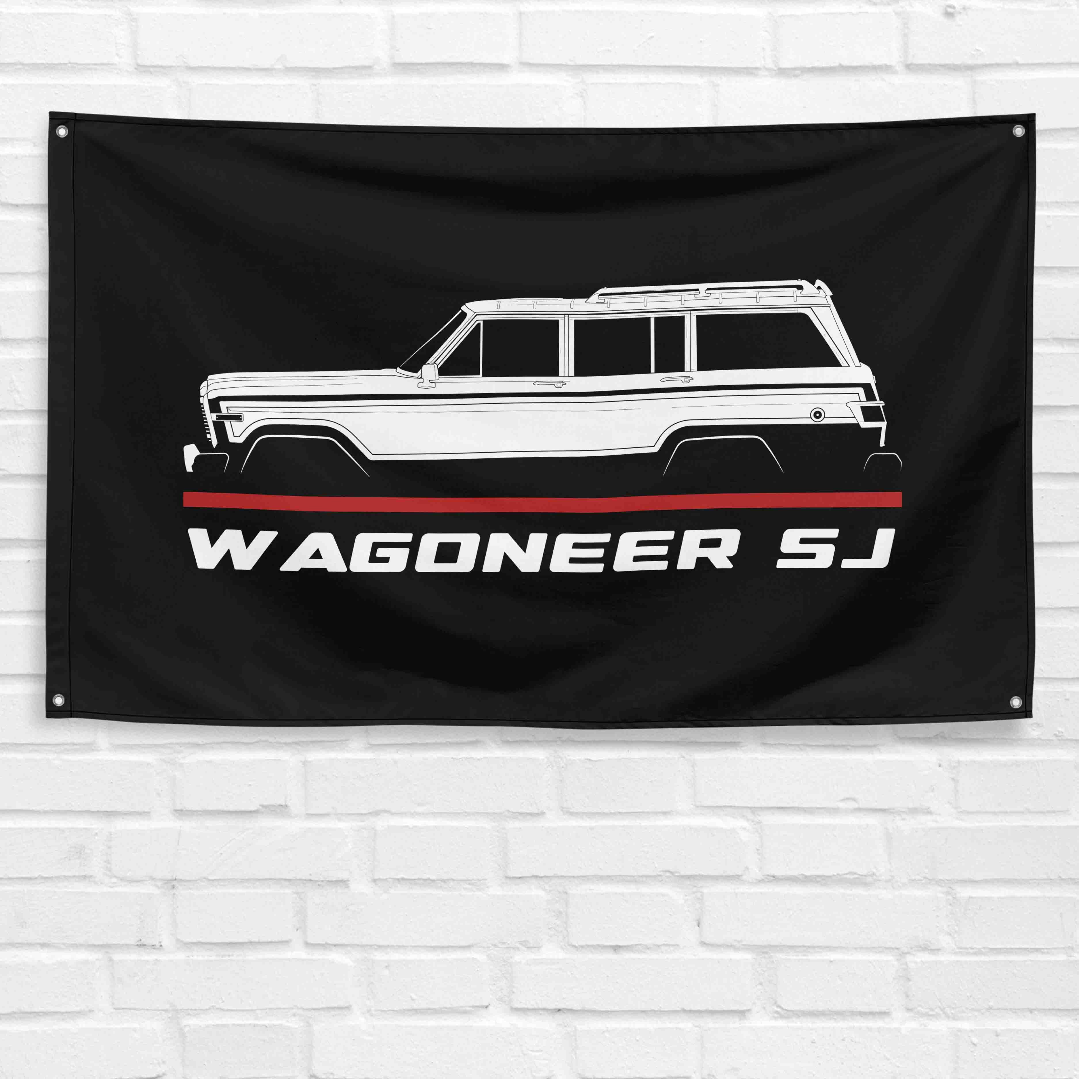 Wagoneer SJ 1963-1983 3x5 ft Flag Garage Wall Decor Birthday Gift Banner
