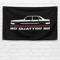 80 Quattro B2 1982-1984 3x5 ft Flag Garage Wall Decor Birthday Gift Banner