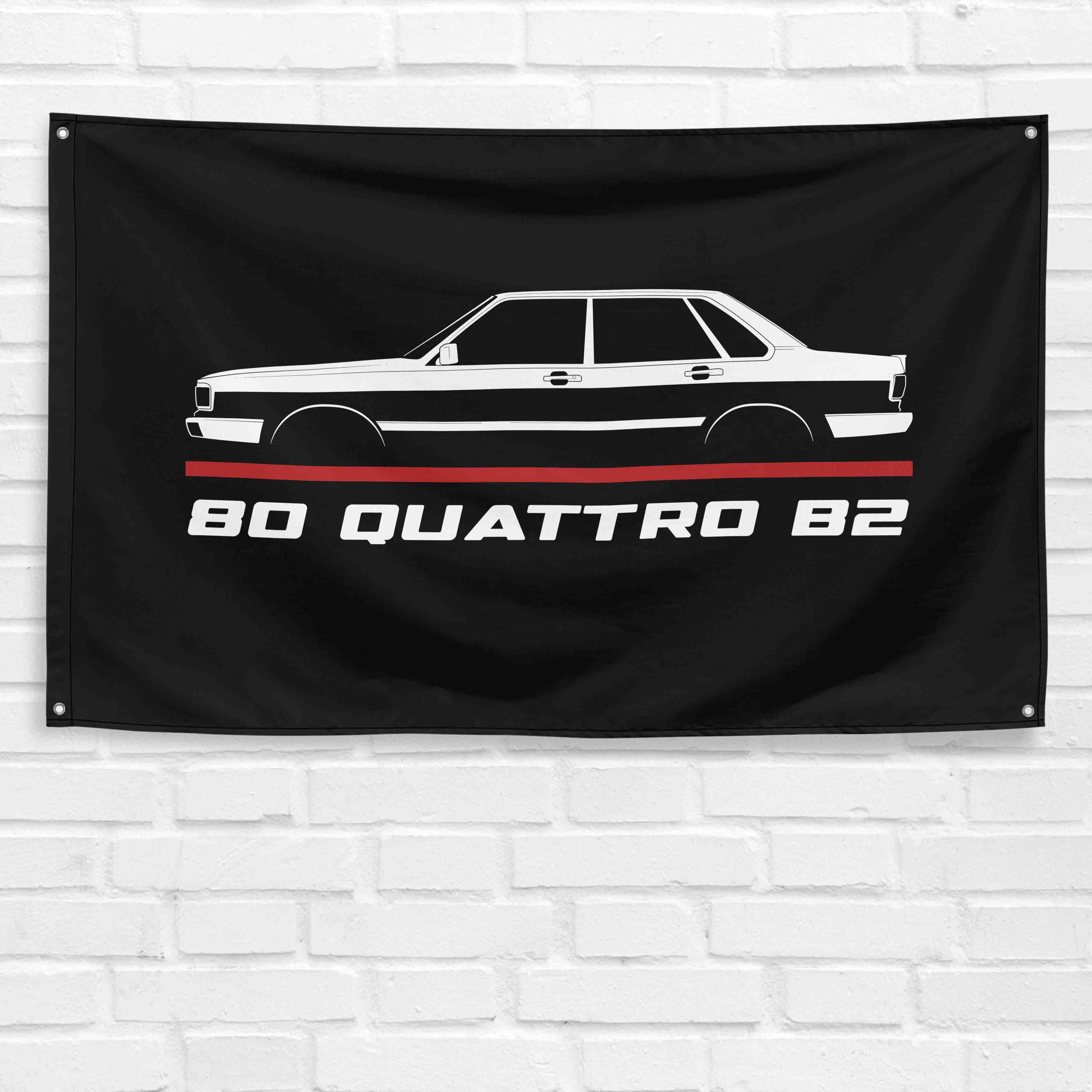 80 Quattro B2 1982-1984 3x5 ft Flag Garage Wall Decor Birthday Gift Banner