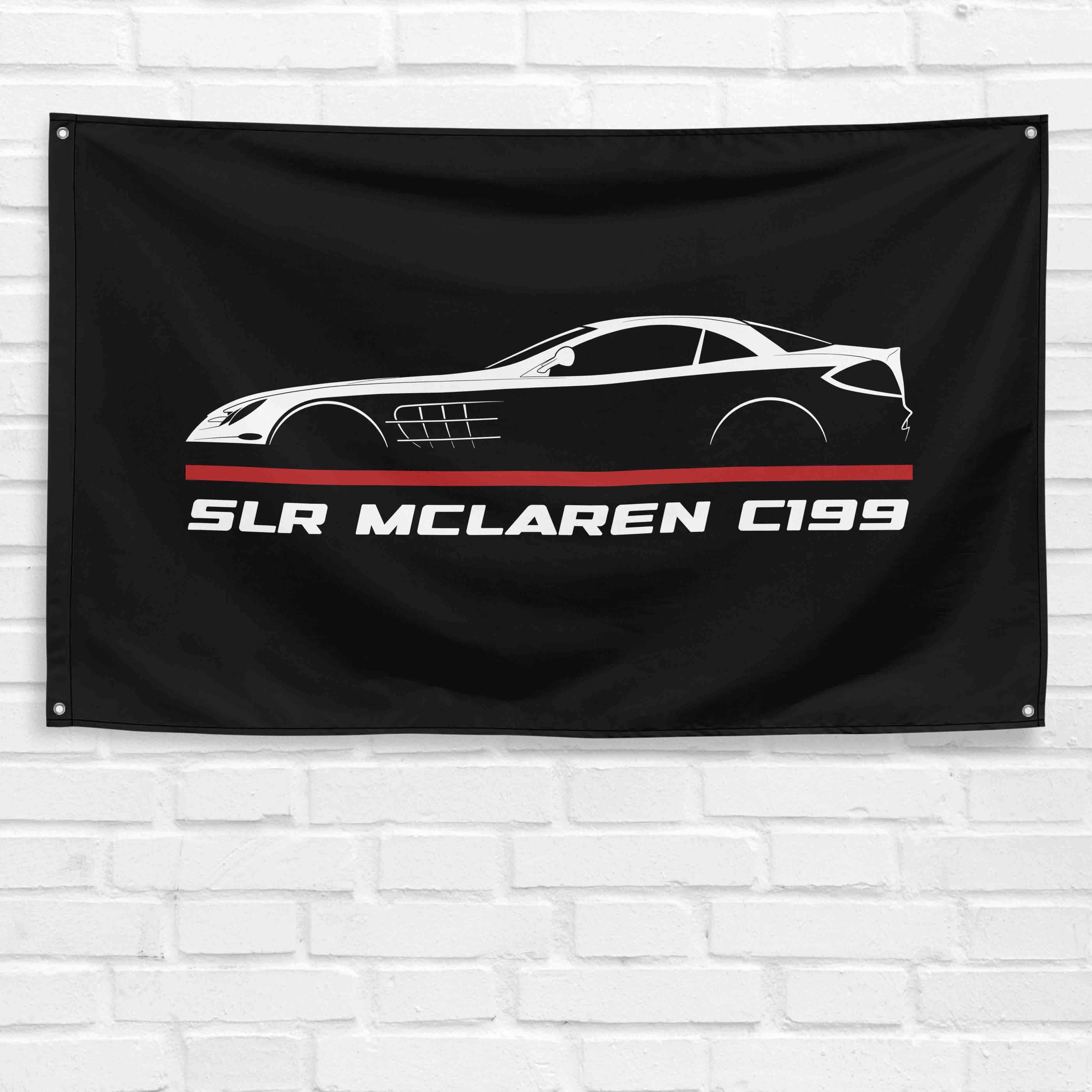 SLR McLaren C199 2003-2009 3x5 ft Flag Garage Wall Decor Birthday Gift Banner