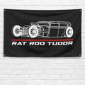 Rat Rod Tudor 1929 3x5 ft Flag Garage Wall Decor Birthday Gift Banner