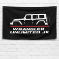Wrangler Unlimited JK 2007-2018 3x5 ft Flag Garage Wall Decor Banner