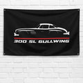 300 SL Gullwing 1954-1957 3x5 ft Flag Garage Wall Decor Birthday Gift Banner