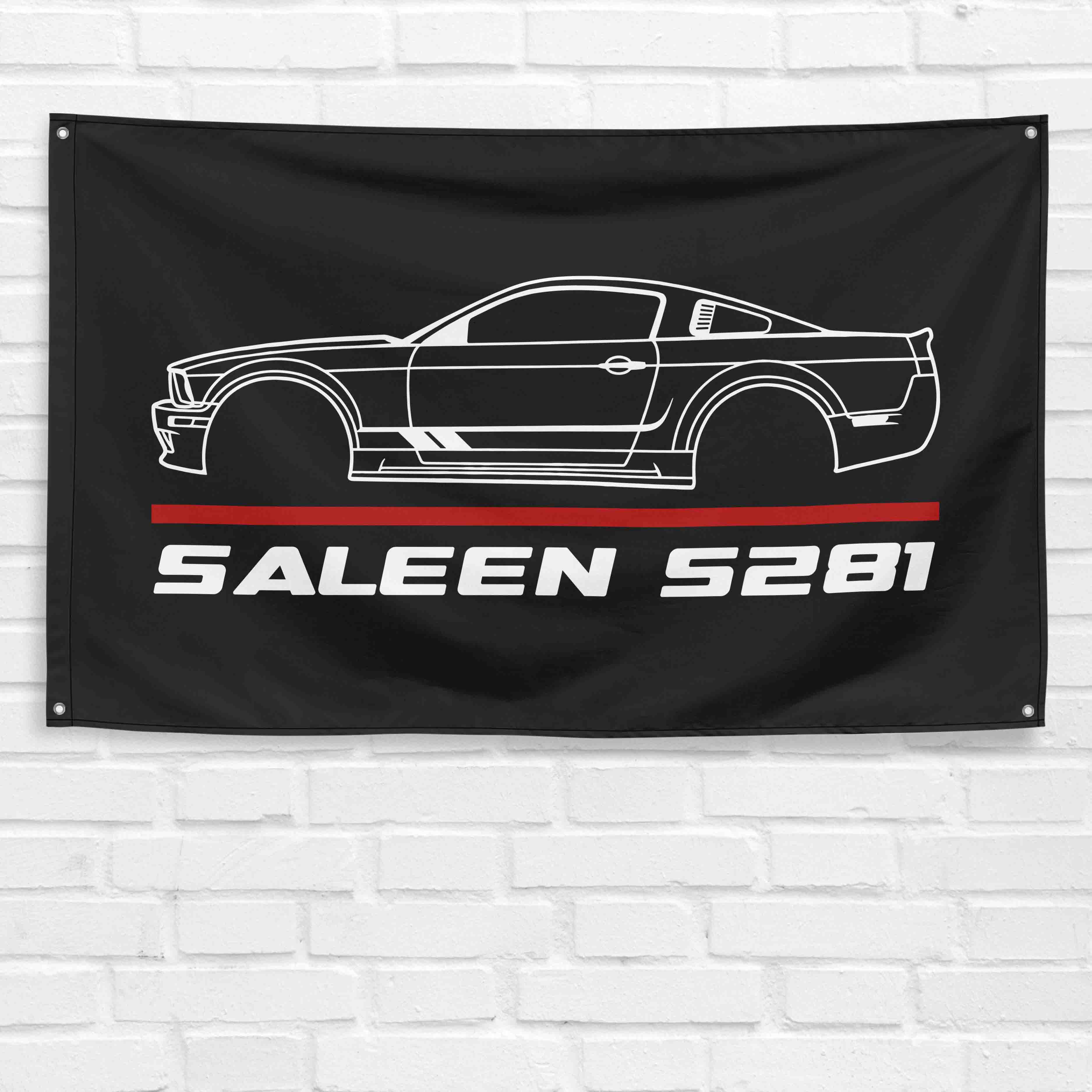 Mustang Saleen S281 2005 3x5 ft Flag Garage Wall Decor Birthday Gift Banner