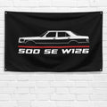 500 SE W126 1979-1991 3x5 ft Flag Garage Wall Decor Birthday Gift Banner