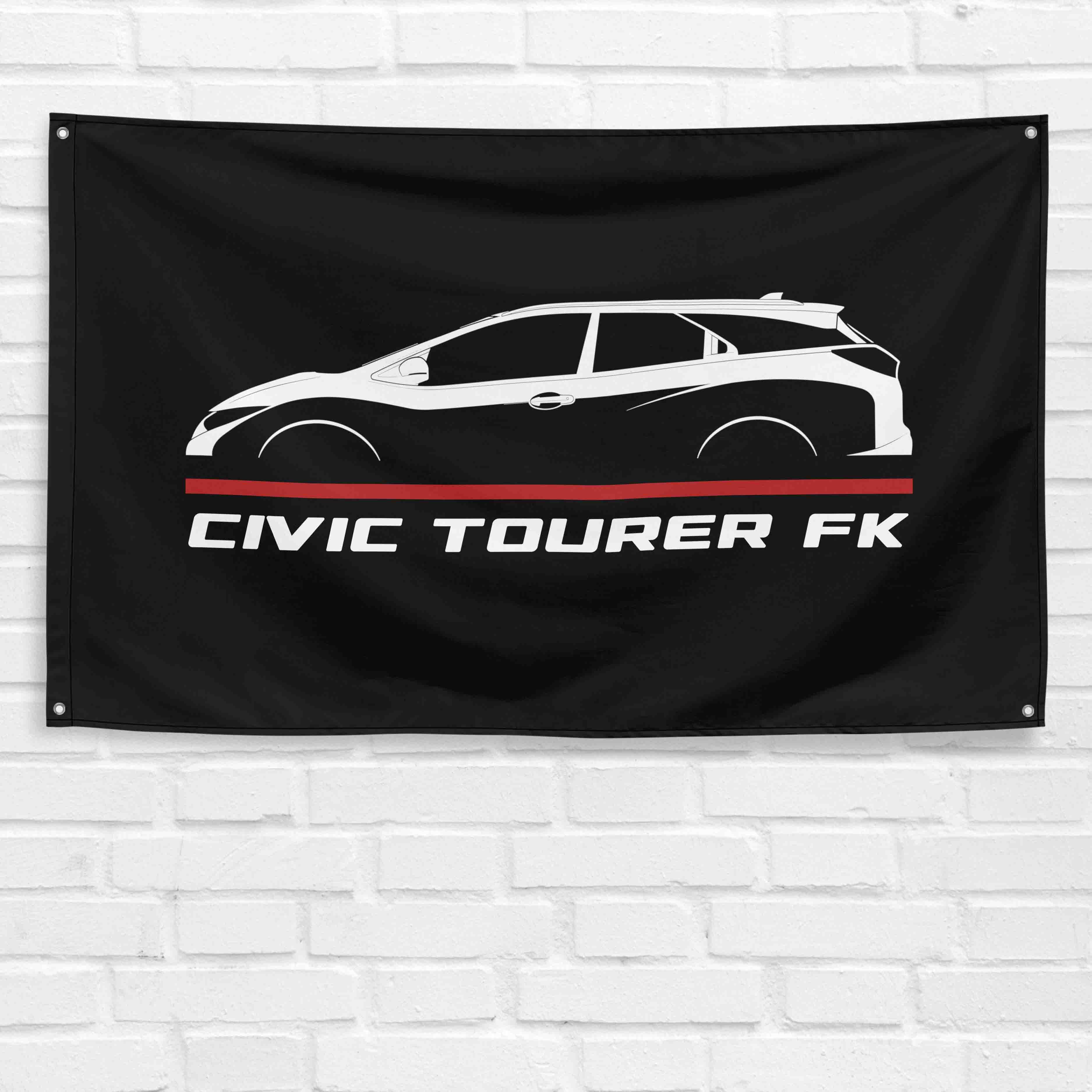 Civic Tourer FK 2016-2021 3x5 ft Flag Garage Wall Decor Birthday Gift Banner