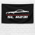 SL Hardtop R231 2015-2021 3x5 ft Flag Garage Wall Decor Birthday Gift Banner