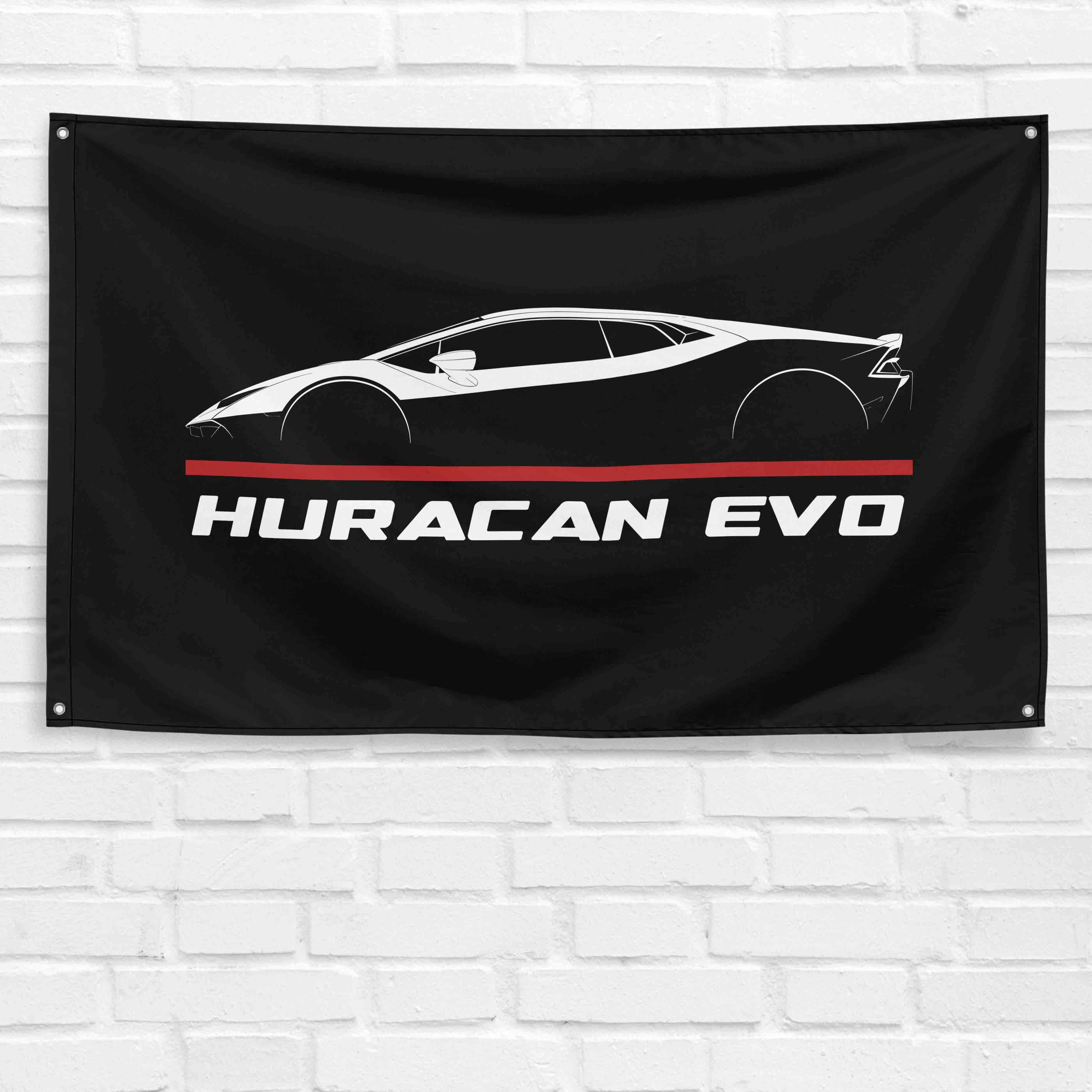 Huracan Evo 2019 3x5 ft Flag Garage Wall Decor Birthday Gift Banner