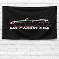 M6 Cabrio E64 2006-2010 3x5 ft Flag Garage Wall Decor Birthday Gift Banner