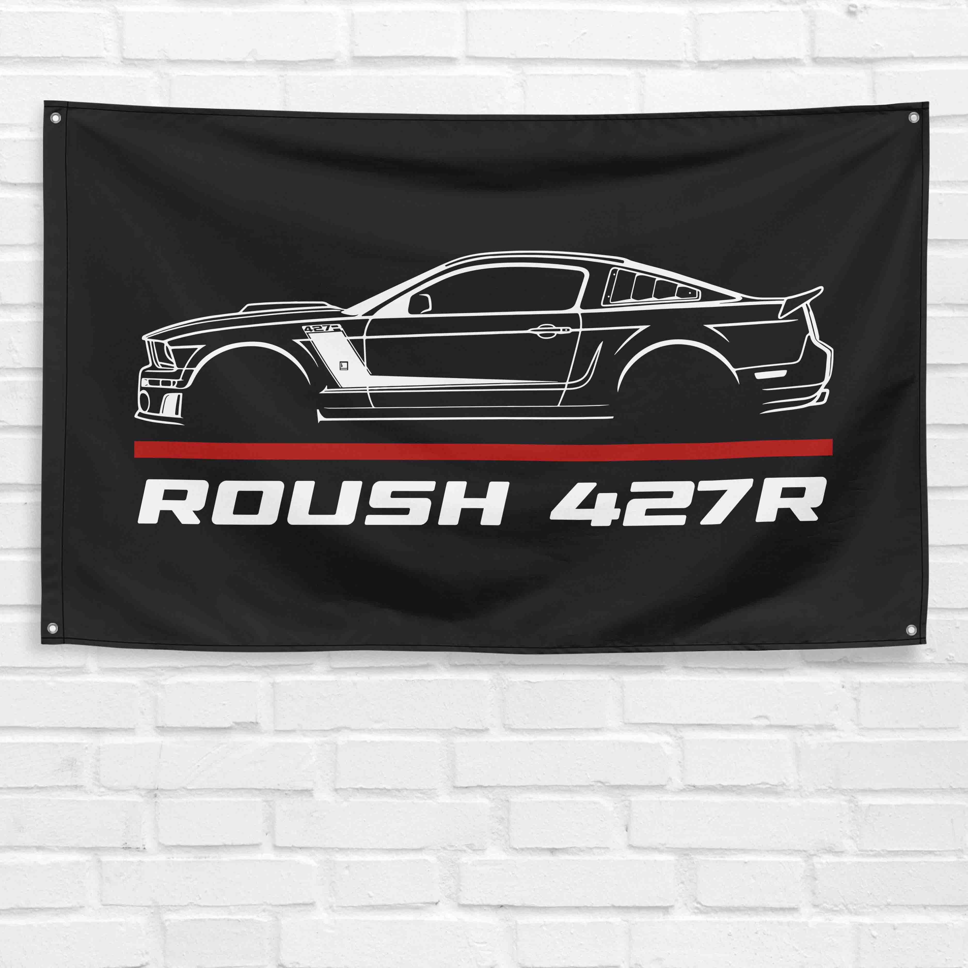 Mustang Roush 427R 3x5 ft Flag Garage Wall Decor Birthday Gift Banner