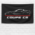 Corvette Coupe C5 3x5 ft Flag Garage Wall Decor Birthday Gift Banner