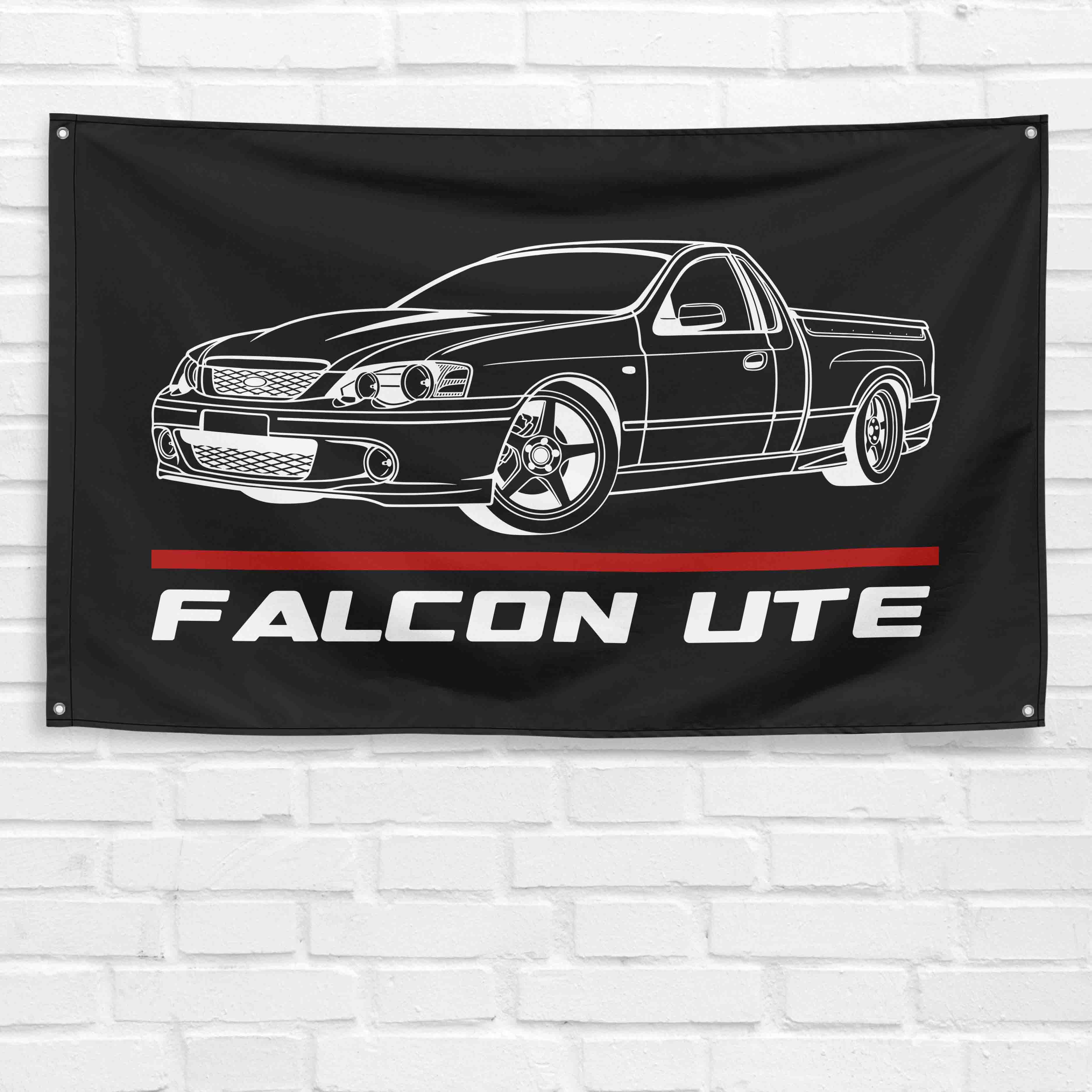 Falcon Ute Sport Truck 3x5 ft Flag Garage Wall Decor Birthday Gift Banner