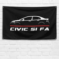 Civic Si FA 2005-2010 3x5 ft Flag Garage Wall Decor Birthday Gift Banner