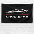 Civic Si FB 2011-2015 3x5 ft Flag Garage Wall Decor Birthday Gift Banner
