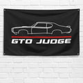 GTO Judge 1969 Classic 3x5 ft Flag Garage Wall Decor Birthday Gift Banner