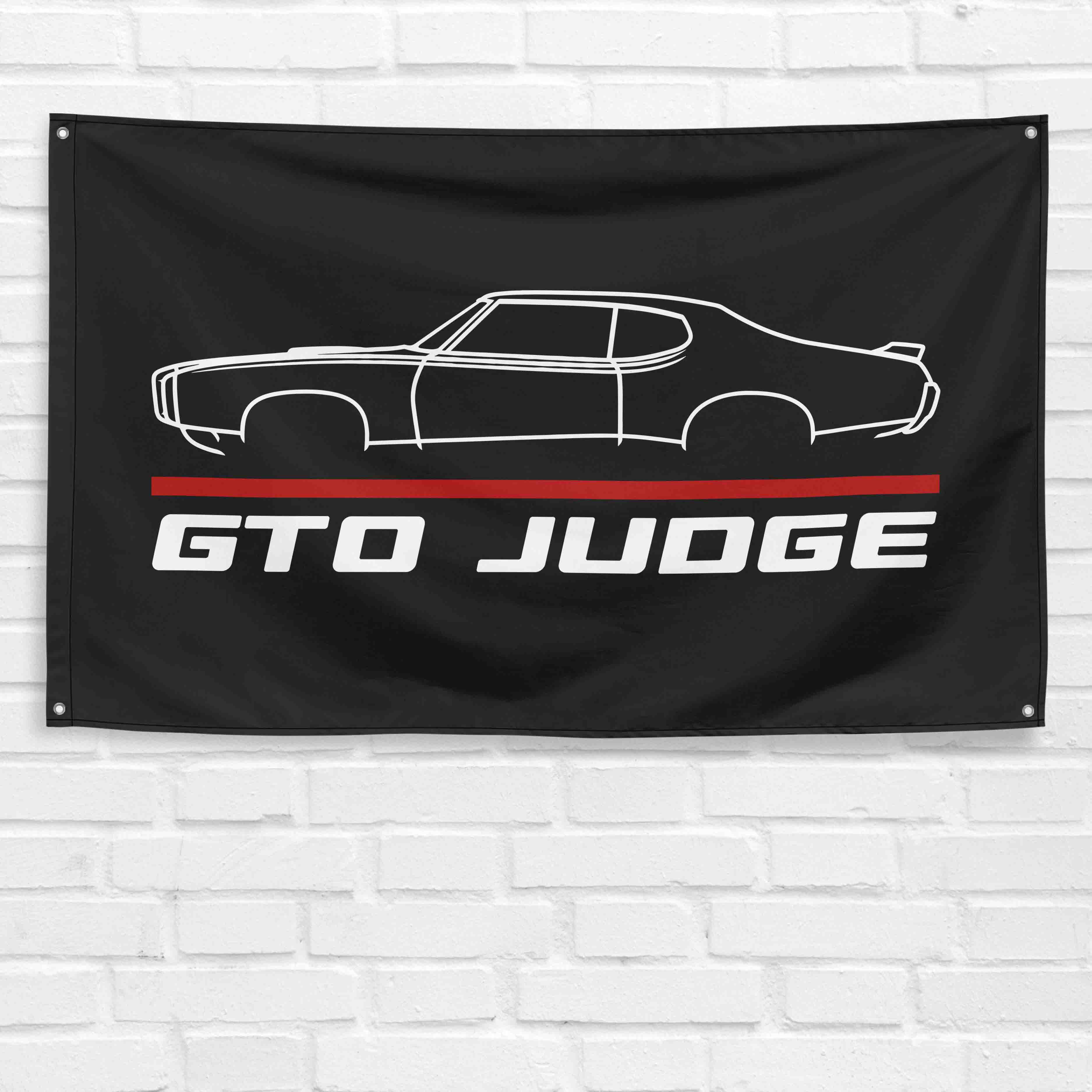 GTO Judge 1969 Classic 3x5 ft Flag Garage Wall Decor Birthday Gift Banner