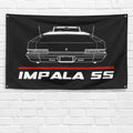 Impala SS Convertible 1966 3x5 ft Flag Garage Wall Decor Birthday Gift Banner