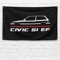 Civic Si EF 1988-1991 3x5 ft Flag Garage Wall Decor Birthday Gift Banner