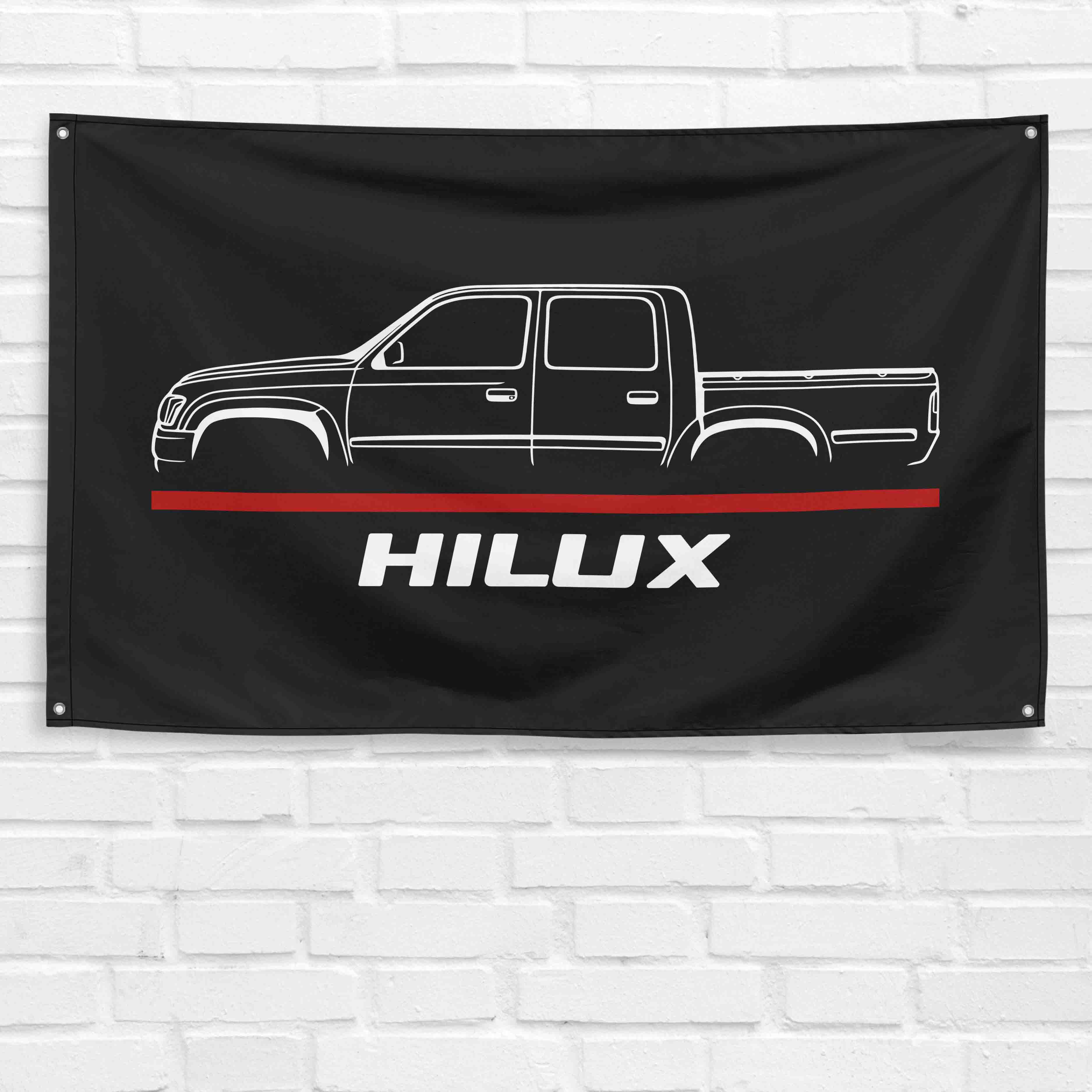 Hilux 2002 Truck 3x5 ft Flag Garage Wall Decor Birthday Gift Banner