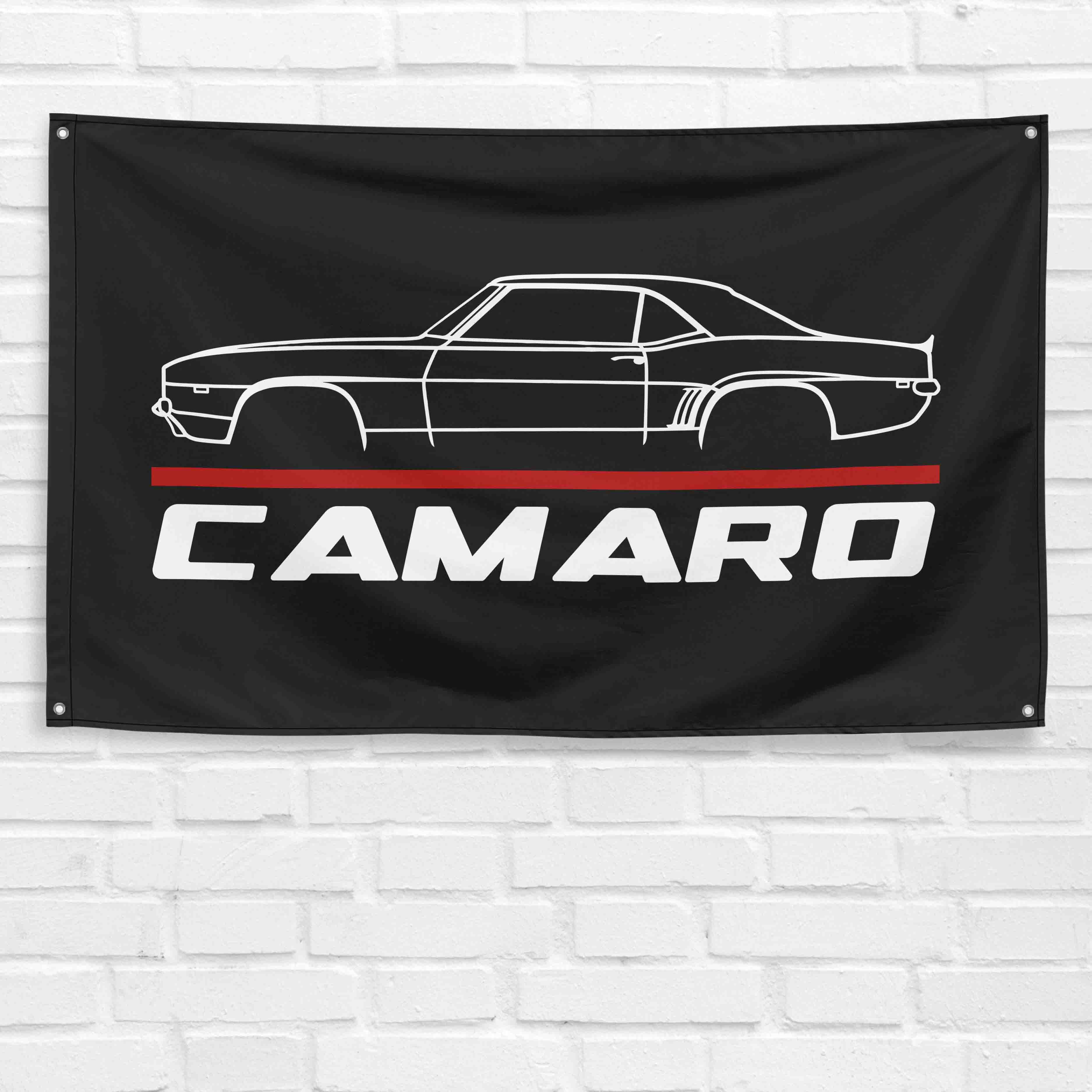 Camaro 1969 3x5 ft Flag Garage Wall Decor Birthday Gift Banner