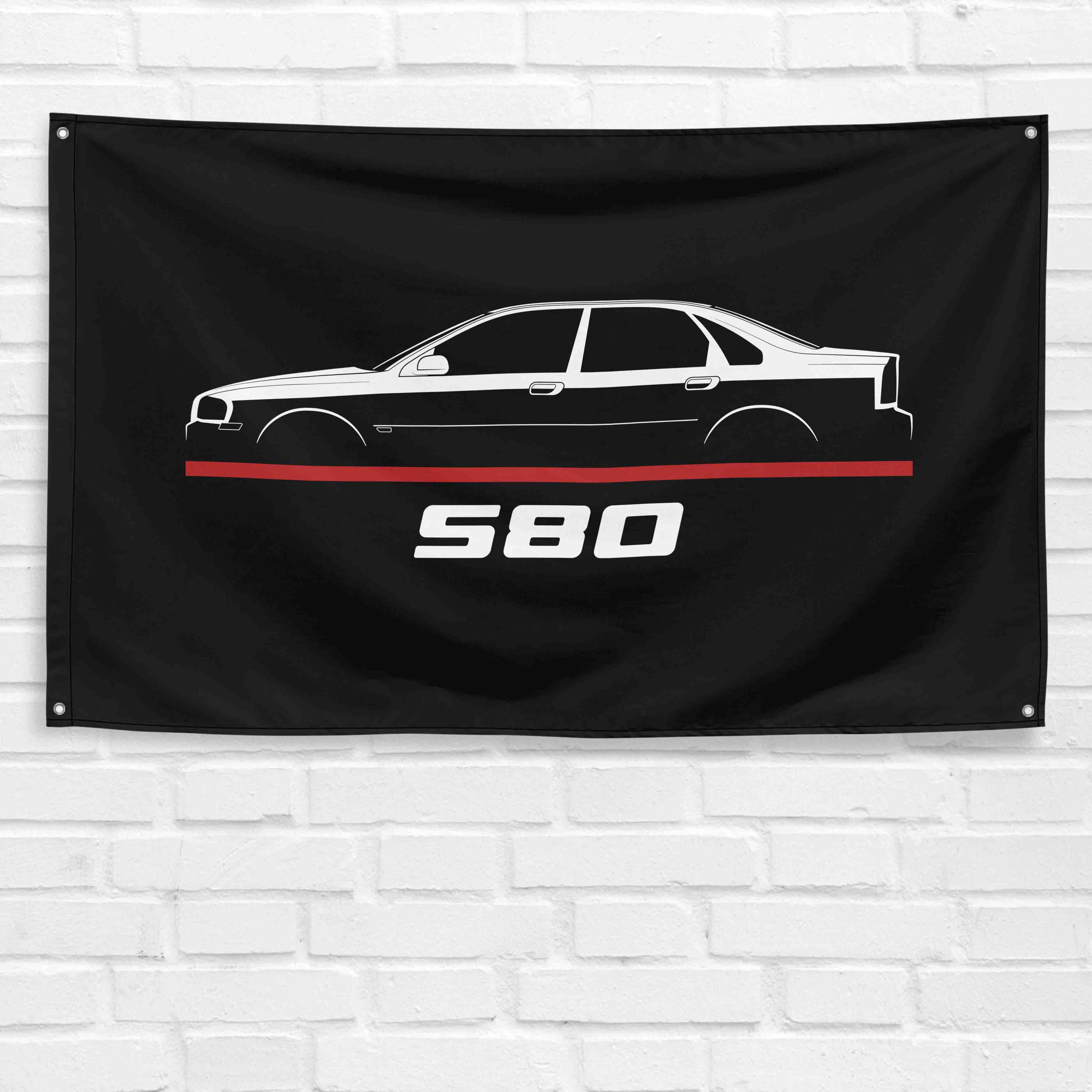 S80 1998-2005 3x5 ft Flag Garage Wall Decor Birthday Gift Banner