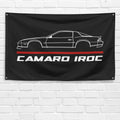 Camaro IROC 1986 3x5 ft Flag Garage Wall Decor Birthday Gift Banner