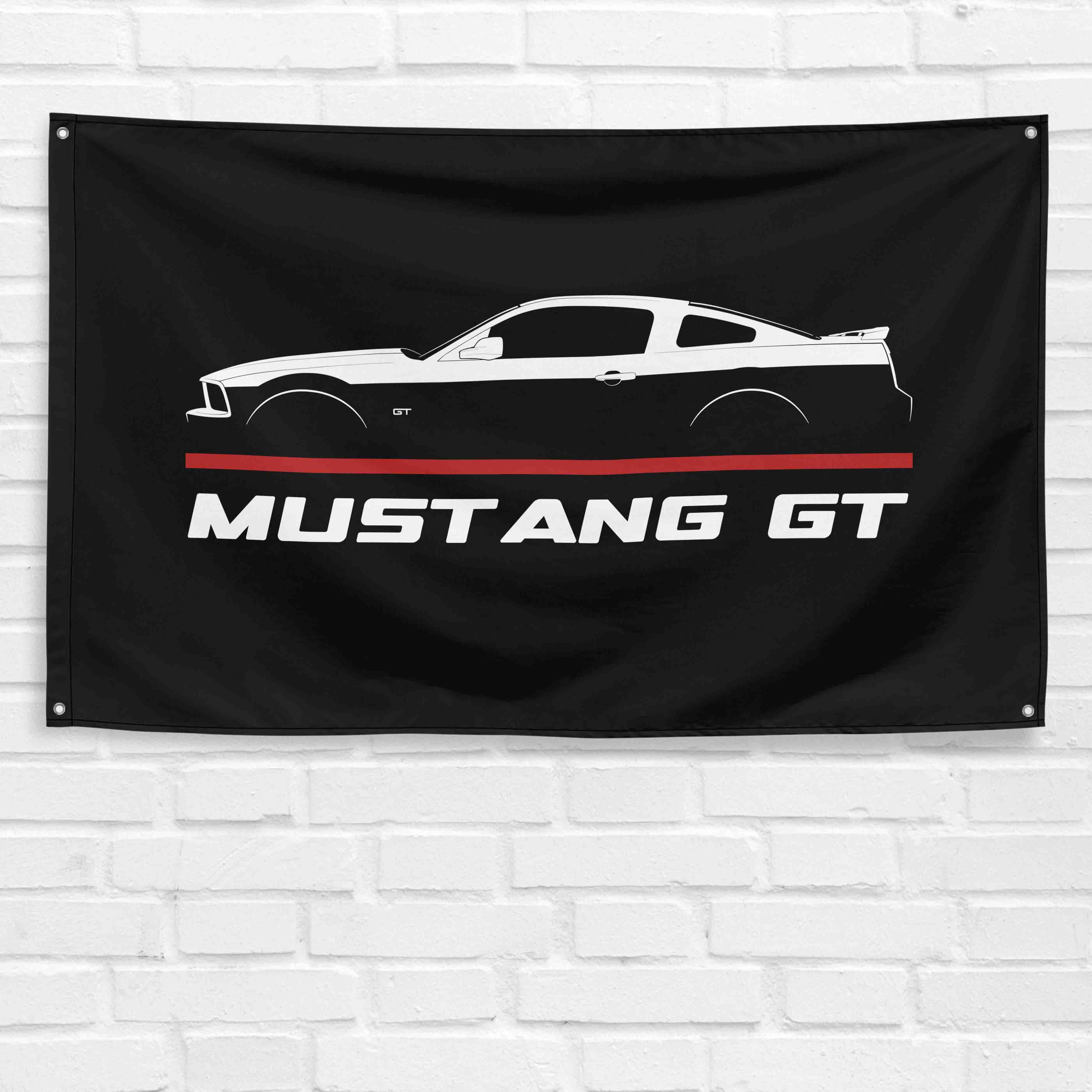 Mustang GT 2005-2009 3x5 ft Flag Garage Wall Decor Birthday Gift Banner