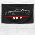 RX-7 2002 3x5 ft Flag Garage Wall Decor Birthday Gift Banner
