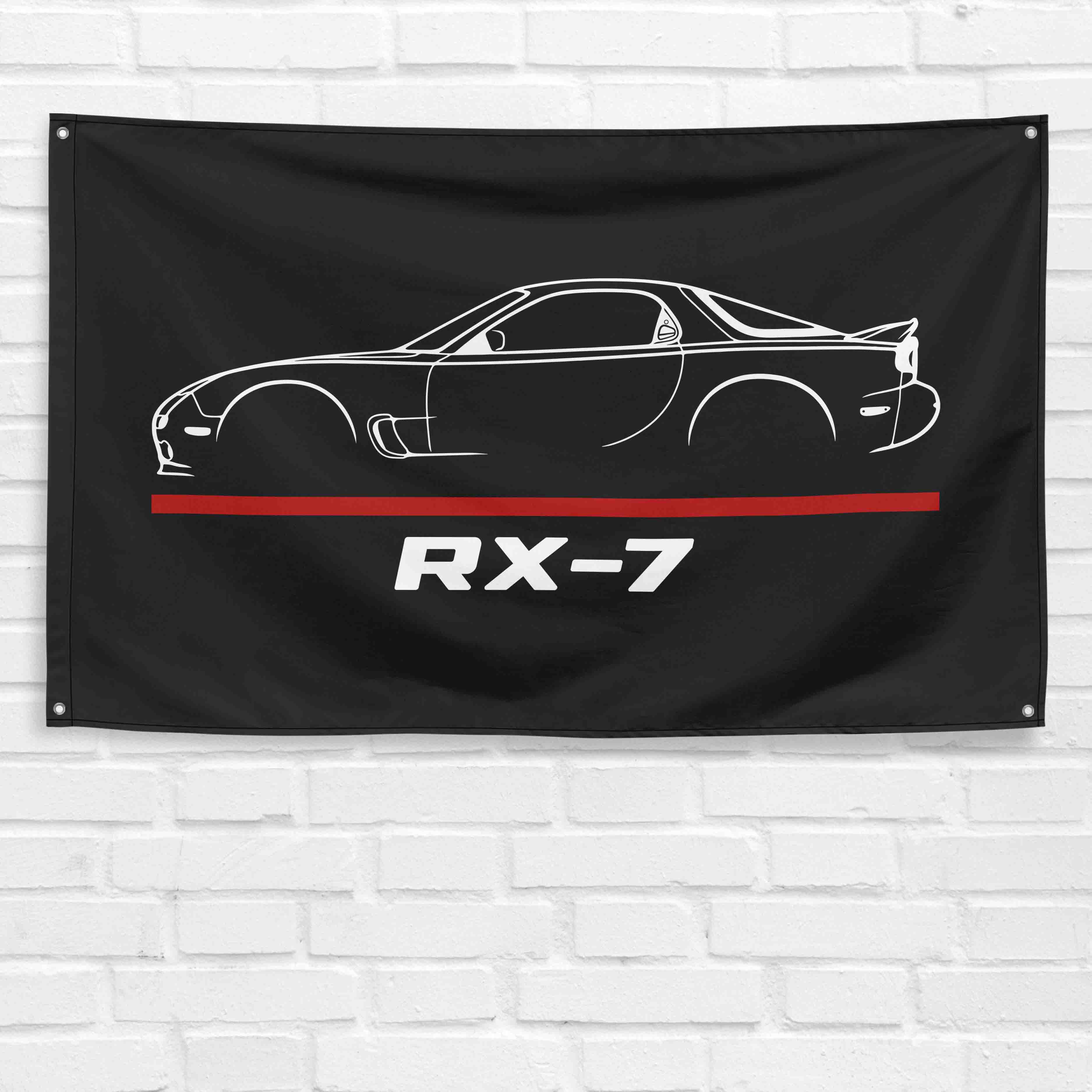 RX-7 2002 3x5 ft Flag Garage Wall Decor Birthday Gift Banner