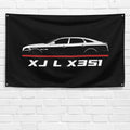 XJ L X351 2009-2019 3x5 ft Flag Garage Wall Decor Birthday Gift Banner