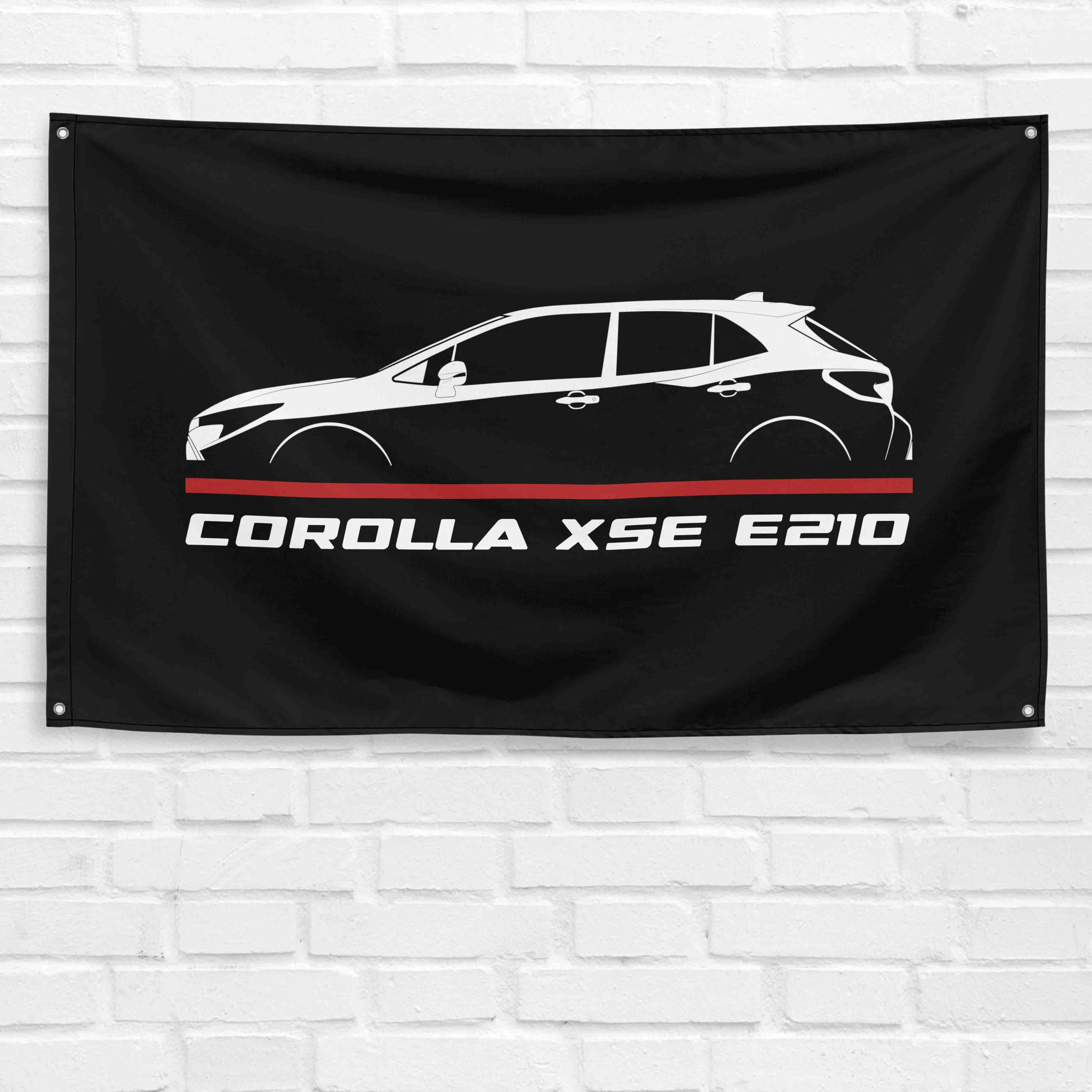 Corolla XSE E210 2019-2023 3x5 ft Flag Garage Wall Decor Birthday Gift Banner