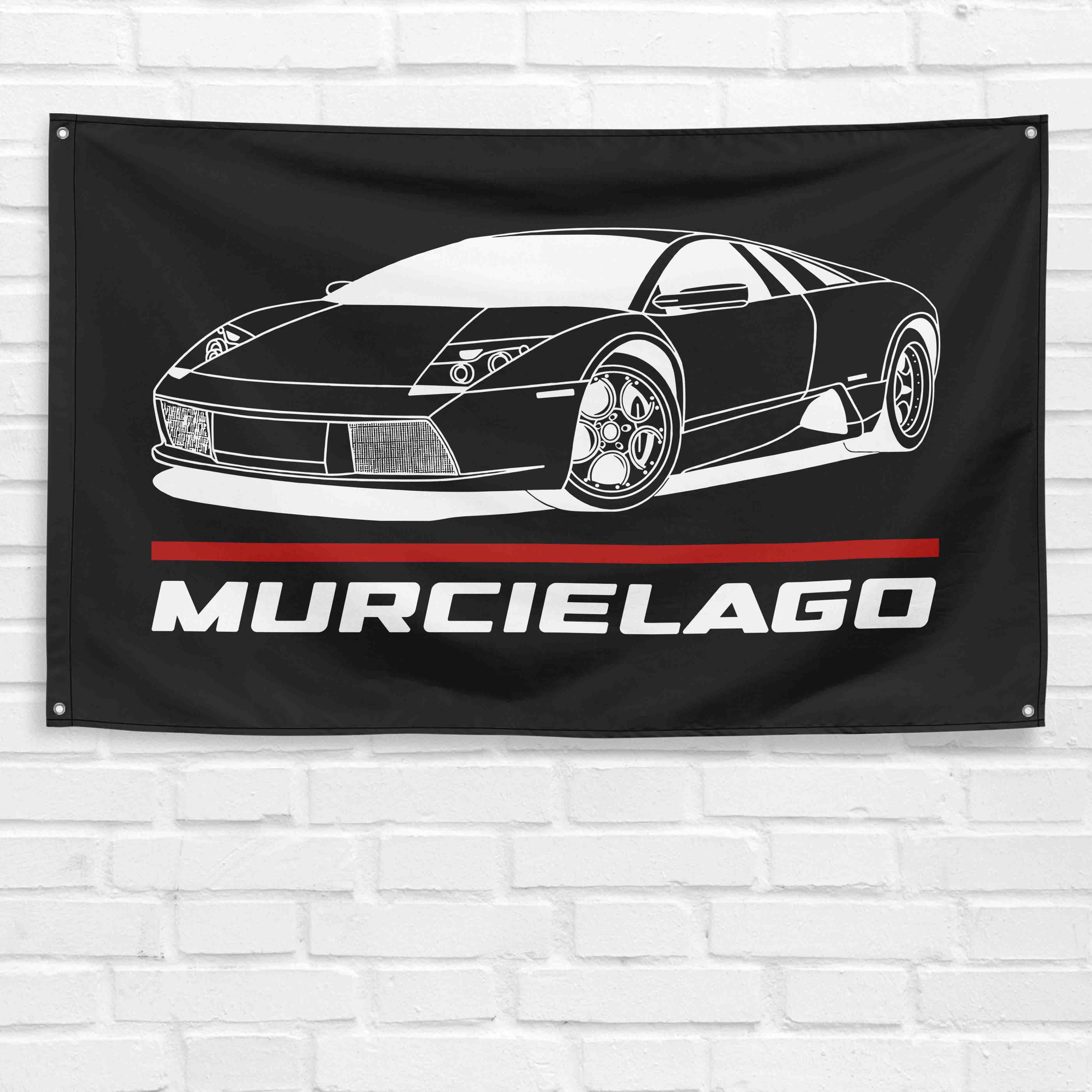 Murcielago 3x5 ft Flag Garage Wall Decor Birthday Gift Banner