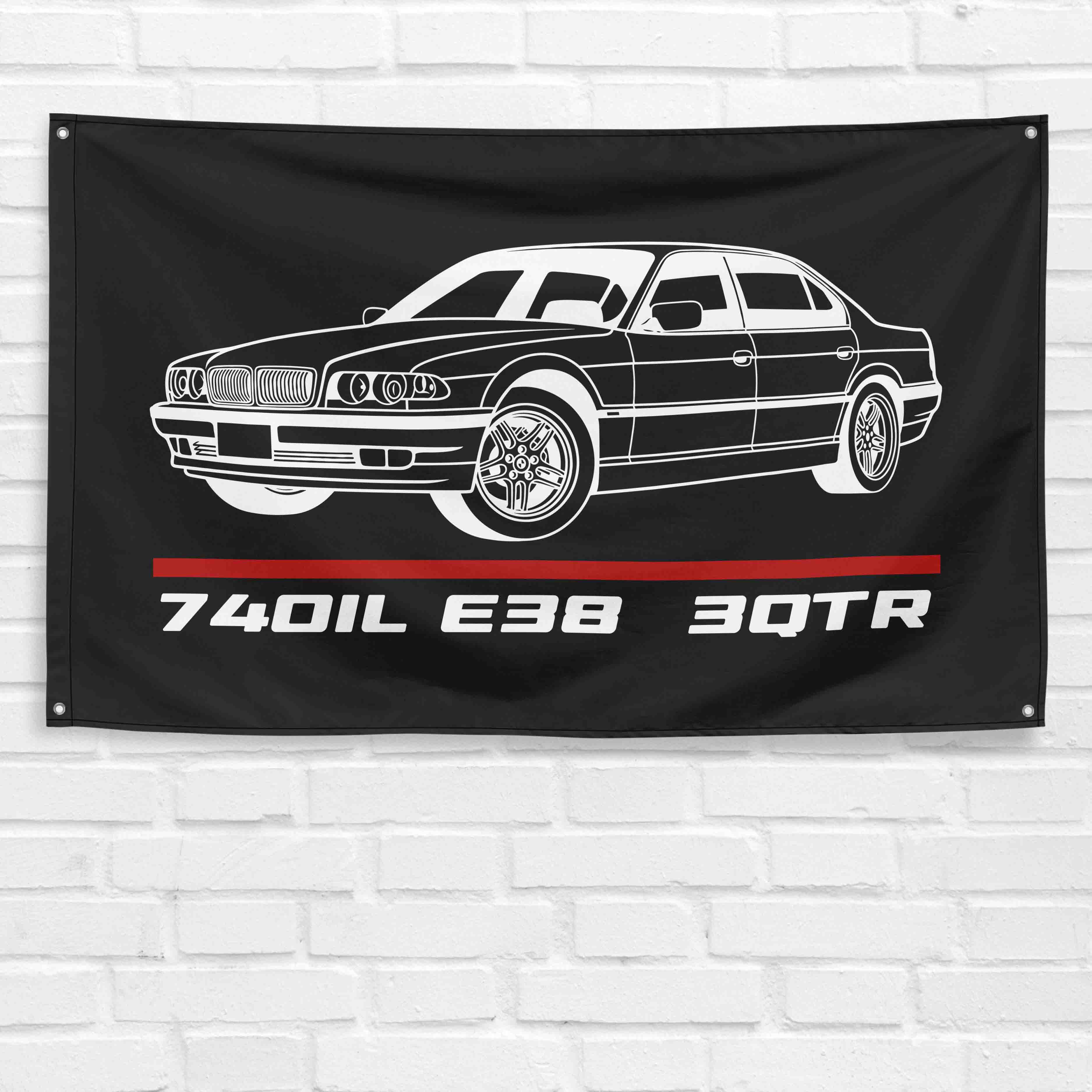 740IL E38 1999 3QTR 3x5 ft Flag Garage Wall Decor Birthday Gift Banner