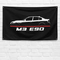 M3 E90 2007-2011 3x5 ft Flag Garage Wall Decor Birthday Gift Banner