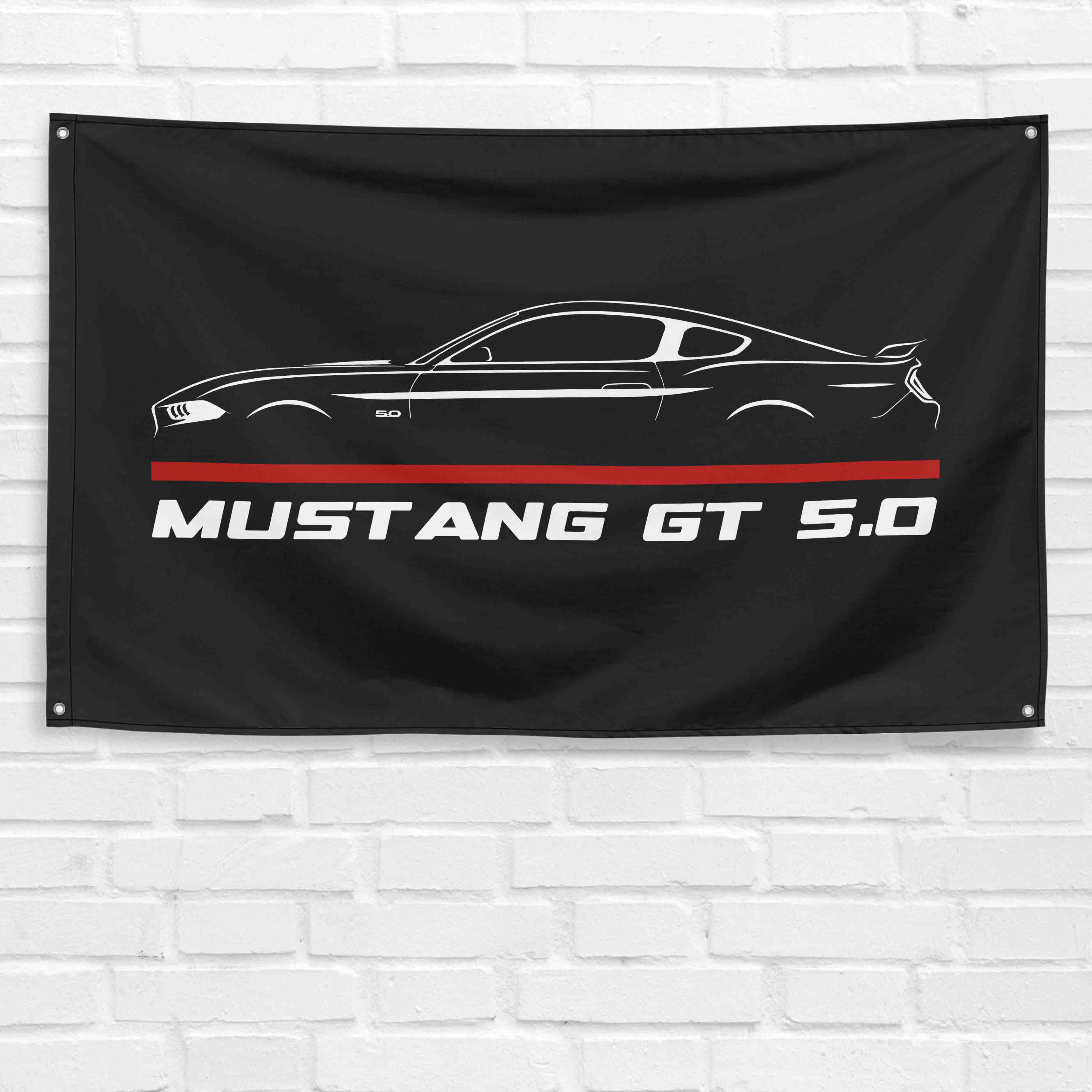 Mustang GT 2019 3x5 ft Flag Garage Wall Decor Birthday Gift Banner
