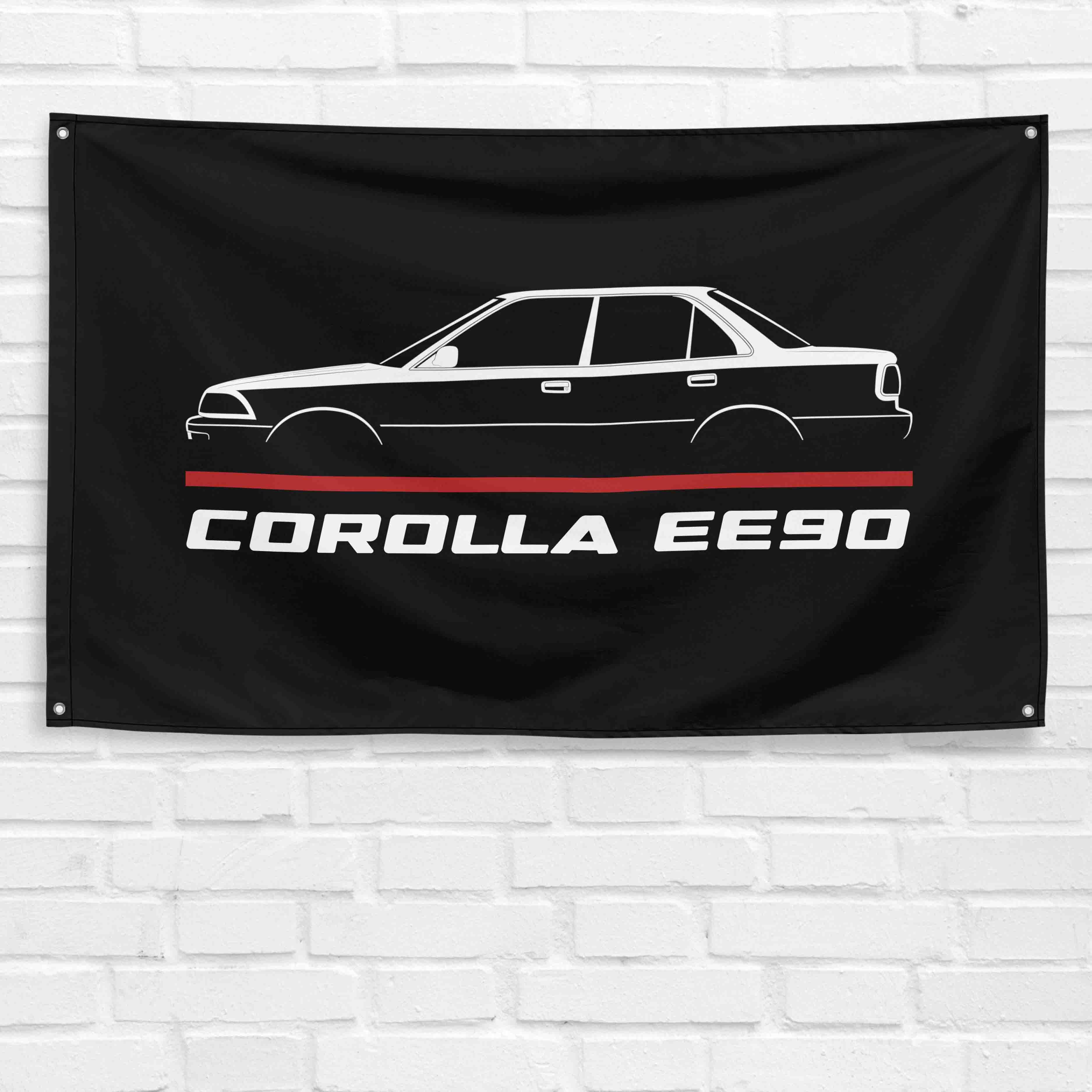 Corolla EE100 1991-1997 3x5 ft Flag Garage Wall Decor Birthday Gift Banner