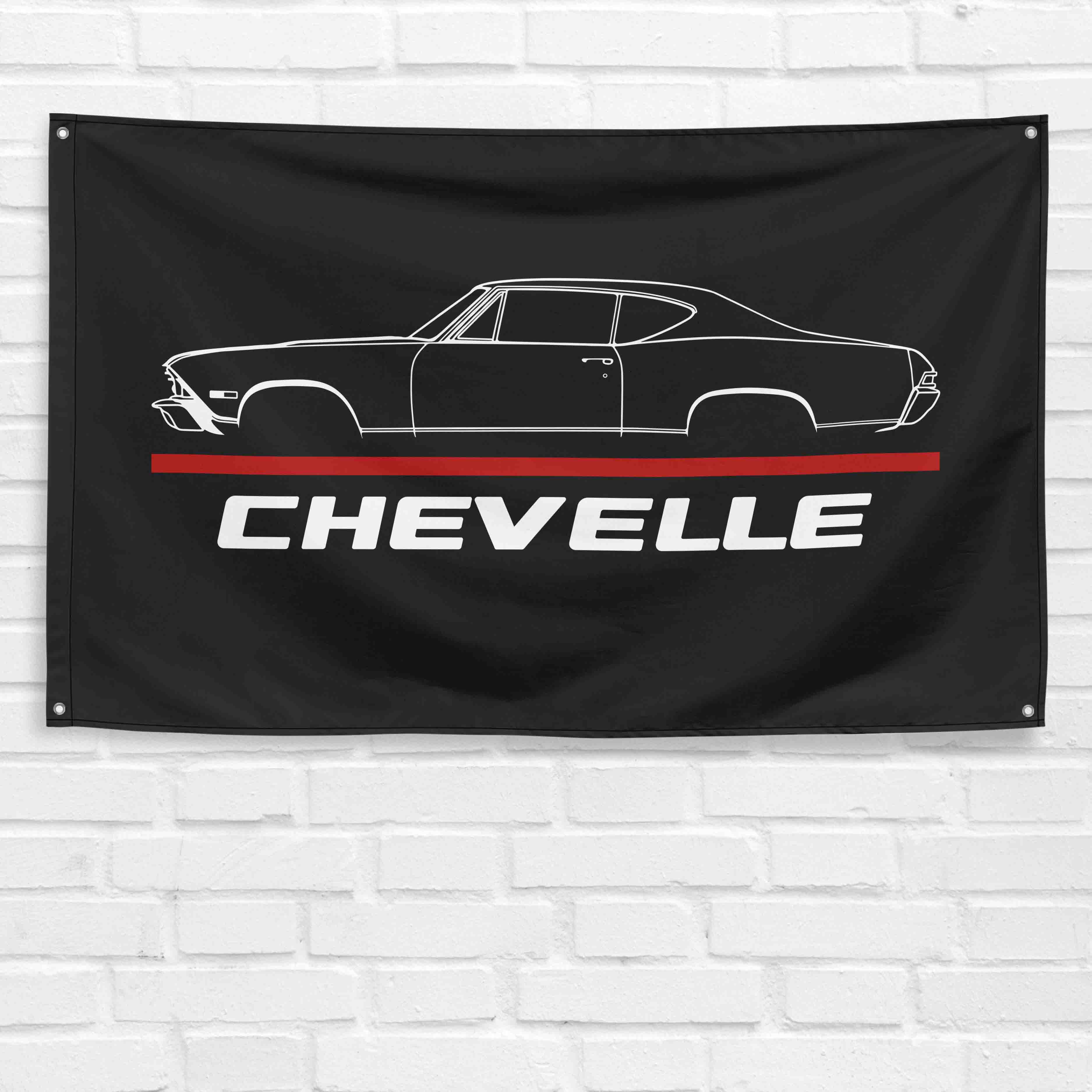 Chevelle 1968 3x5 ft Flag Garage Wall Decor Birthday Gift Banner