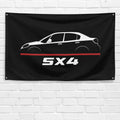 SX4 2007-2014 3x5 ft Flag Garage Wall Decor Birthday Gift Banner