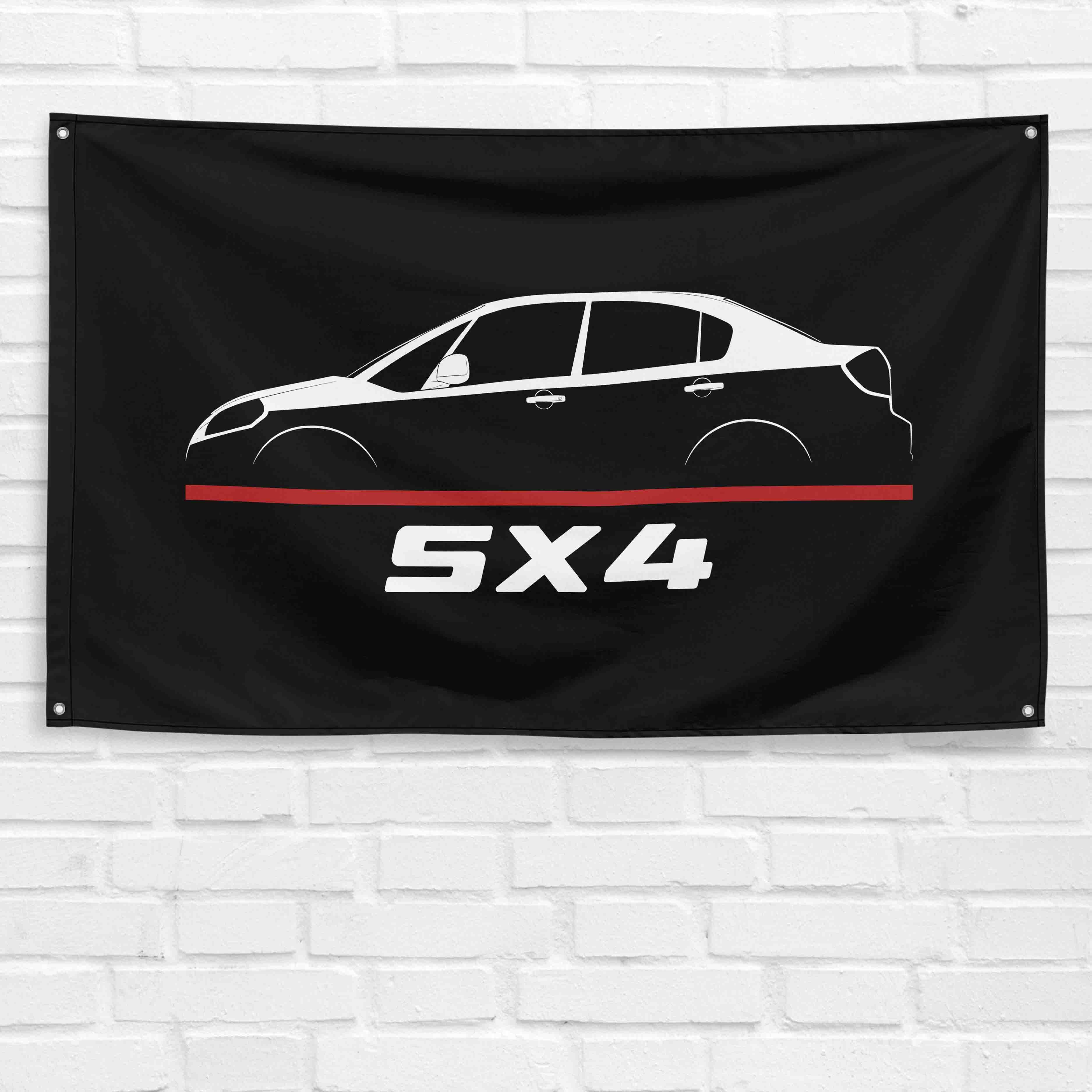 SX4 2007-2014 3x5 ft Flag Garage Wall Decor Birthday Gift Banner