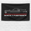 Mustang Mach 1 Fastback 1969 3x5 ft Flag Garage Wall Decor Birthday Gift Banner