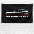 M5 Touring E34 1992-1995 3x5 ft Flag Garage Wall Decor Birthday Gift Banner