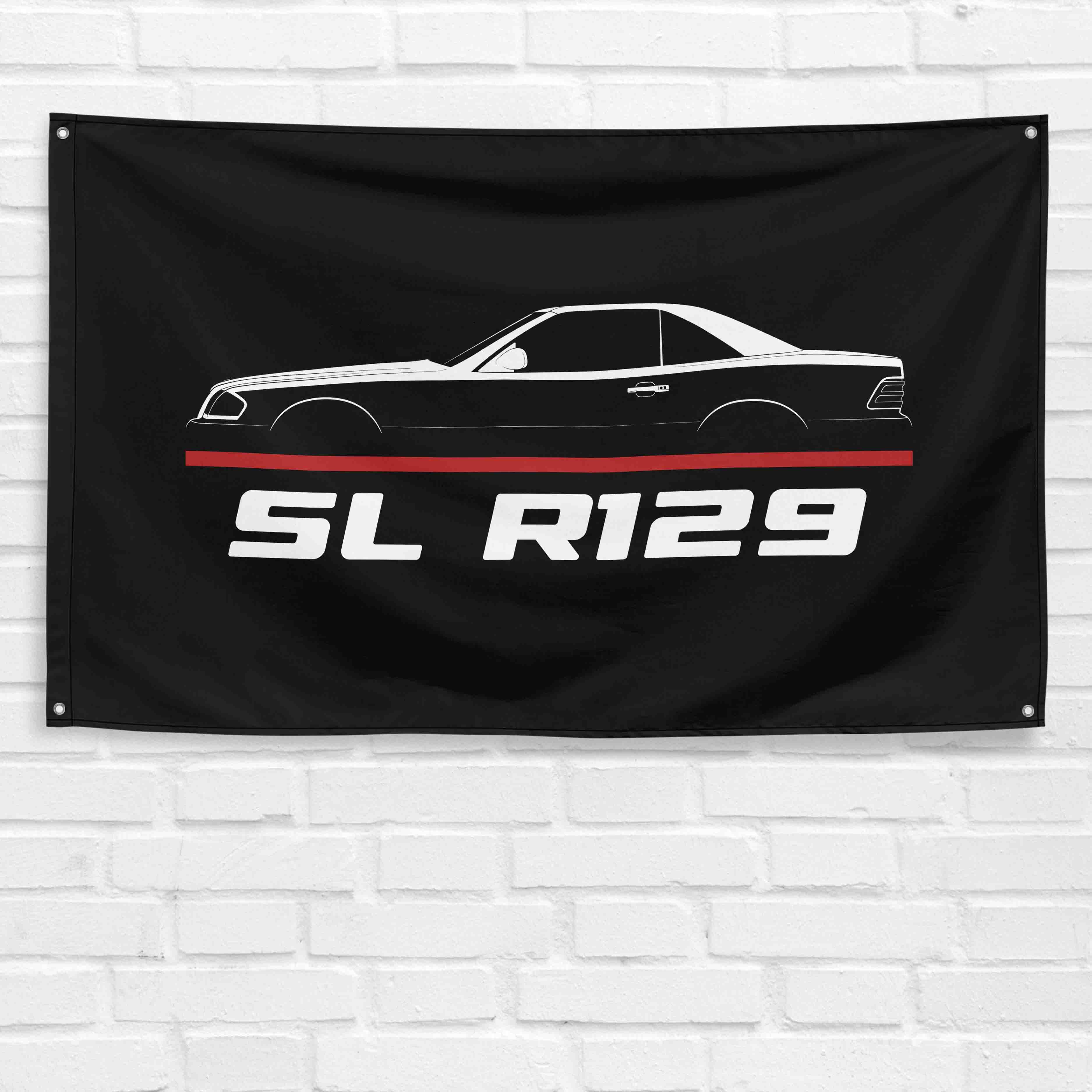 SL Hardtop R129 1989-2001 3x5 ft Flag Garage Wall Decor Birthday Gift Banner