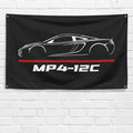 MP4-12C 3x5 ft Flag Garage Wall Decor Birthday Gift Banner