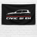 Civic Si EH 1991-1995 3x5 ft Flag Garage Wall Decor Birthday Gift Banner