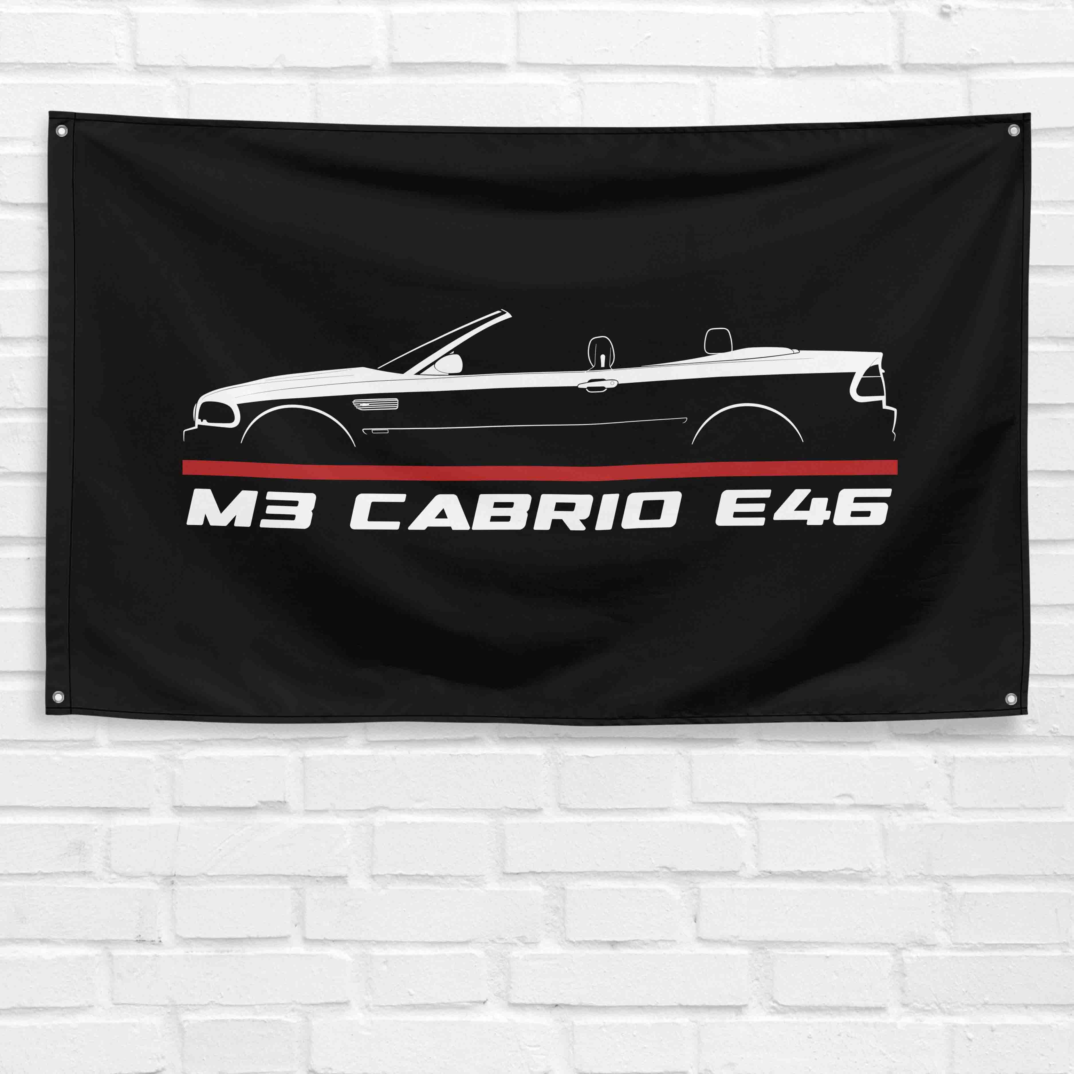 M3 Cabrio E46 2001-2006 3x5 ft Flag Garage Wall Decor Birthday Gift Banner
